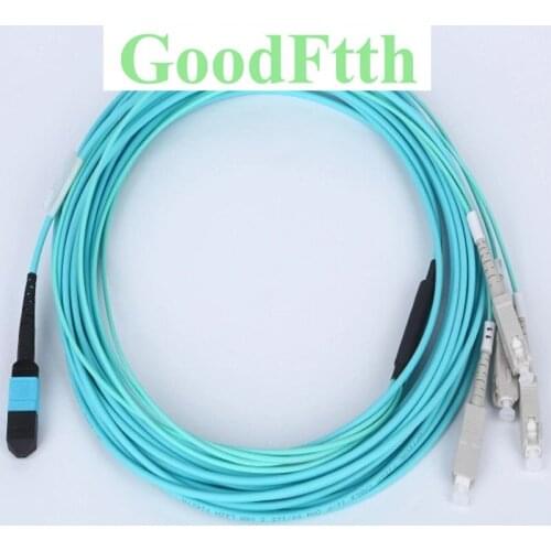 Fiber Patch Cord Trunk Cable Male MPO-4SC OM3 4Cores GoodFtth 1-15m