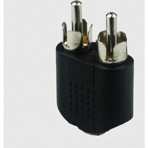 High Quality Details about Useful 3.5mm AUX Female to 2 RCA Male Audio Stereo Adapter Splitter Connector