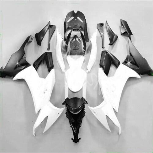High quality Motorcycle Fairing kit For Kawasaki NinjaZX10R 08-10 ZX10R 2008-2010 white black Injection Bodywork Fairing