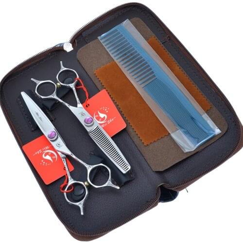 Japan 440C Original 6.0" Professional Hairdressing Scissors 9CR Barber Scissors Set Hair Cutting Shears Thinning Scissor A0148A