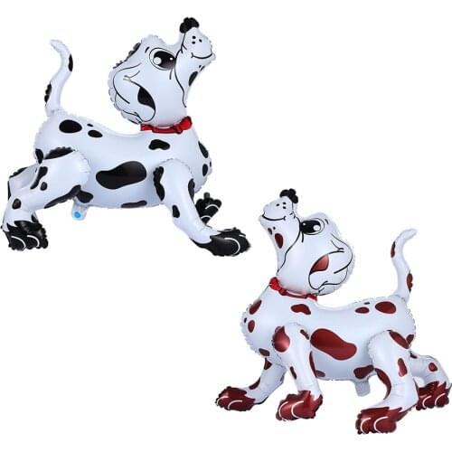 1pc 3D Walking Animal Balloons Cute Spotty Dog Animal Balloons Spot Pet dog Party Balls Happy Birthday Decoration Supplies