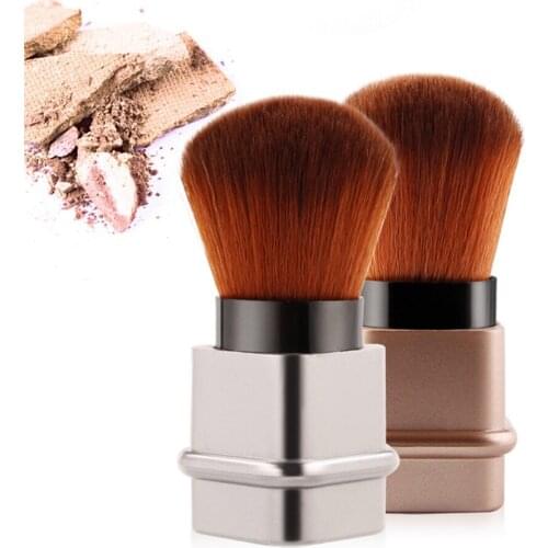 1pcs Retractable Single Makeup Brush High Quality Upscale Makeup Brush Makeup Tools Powder Blush Brush Portable Beauty Cosmetics