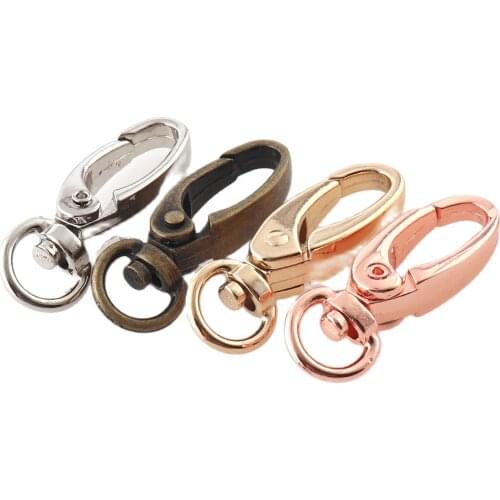 12pcs Swivel Trigger Clips Clasps Lobster Snap Hook for Backpack Bag Keychain Parts Sewing Fabric DIY Craft Supplies Multicolor