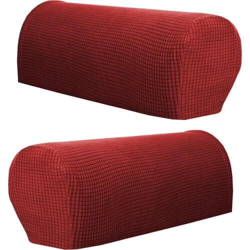 2pcs Stretch Sofa Armrest Covers Furniture Settee Loveseat Arm Slipcover