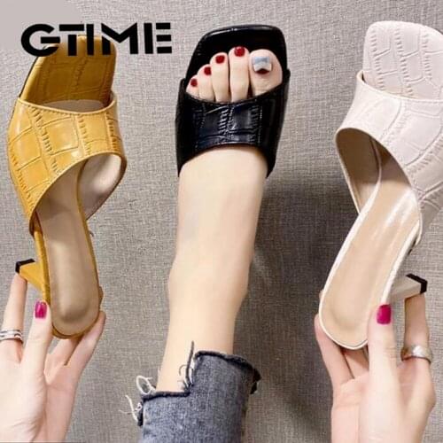 2021 Design Women Elegant Square Sandaly Toe Thin High Heels Summer Outdoor Beach Shoes Gladiator 9CM Ladies Sandals#SJPAE-392