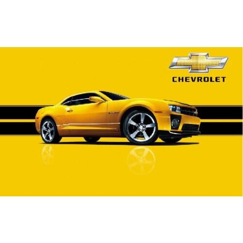 3x5 FT chevrolet racing team flag, chevrolet racing flag 012