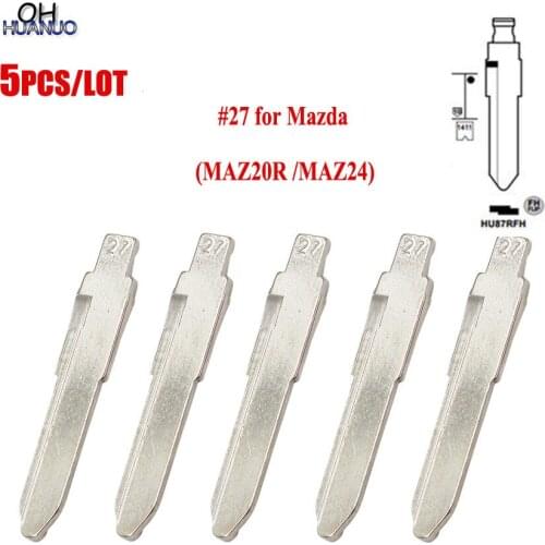 5pcs/lot, Universal Remotes Flip Blade 27# for KD Remote Key , NO.27 Maz20R MZ24 HU87R HU133 Key Blade