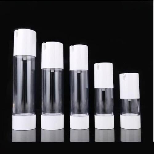 50ml clear airless vacuum pump lotion bottle lotion emulsion eye serum essence hyaluronic skin care cosmetic packing