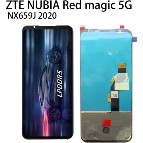 AMOLED 6.5" For ZTE Nubia Red Magic 5G NX659J LCD Display + Touch Screen Digitizer Assembly Phone Repair Parts + Tools