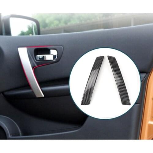 Car Front Inside Interior Door Handles Trim Cover for Nissan Qashqai J10 2007-2015