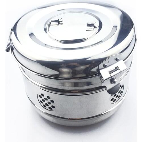 304 stainless steel storage Jar storage bucket cotton Gauze sterilizing cylinder Sterilizing storage case tank