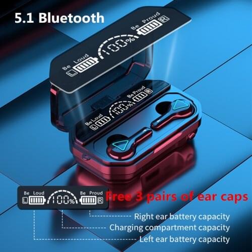 Wireless Headphone Tws Bluetooth 5.1 Kablosuz Kulaklık In Ear Hifi Headset Gamer Fone De Ouvido Via With Microphone Wirless Earp