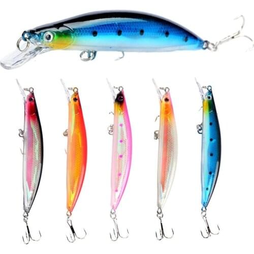 1pcs Minnow Fishing Lure 3D Eyes 13g/11.5cm Crankbait Wobblers Artificial Hard Bait Bass Pike Carp Fishing Pesca
