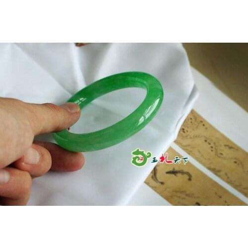 Natural Burma Jade Bracelet full of green jade bracelets jade bangle bracelet Childrens emerald flawless round jade hand bracel
