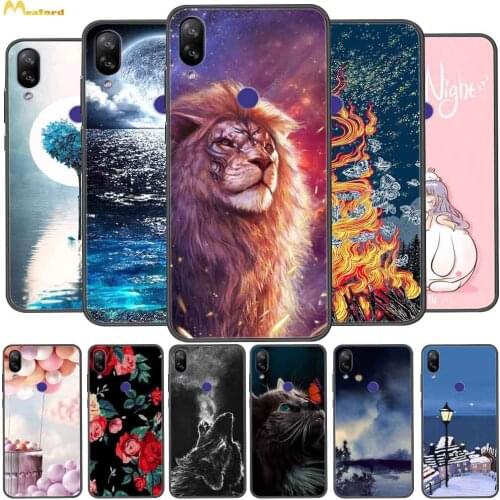 For Doogee N10 Case Lion Silicone Soft Phone Cover For Doogee X96 Pro Case Doogee N20 N 10 Y7 TPU Black Bumper Back Protective
