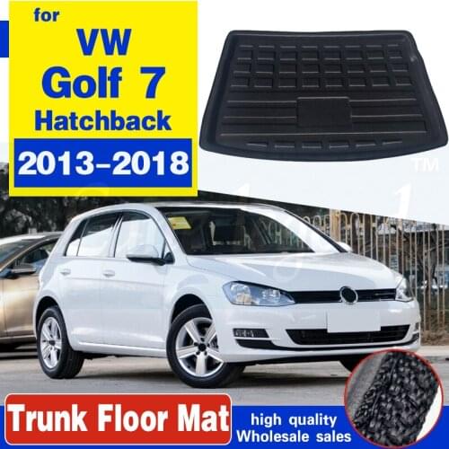 For Volkswagen VW Golf 7 2013-2018 Car Trunk Mat Carpet Luggage Protection Cover Rear Trunk Cargo Liner Interior Accessories
