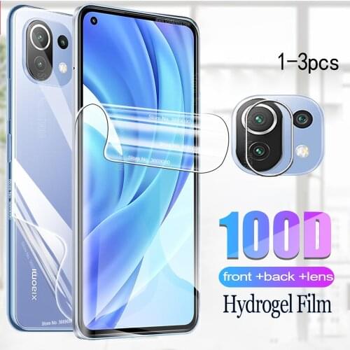 Xaomi mi 11 lite hydrogel film for xiaomi mi 11 lite mi11 light 11lite front back screen protector camera film glass mi11lite