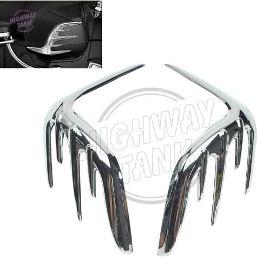Chrome Motorcycle Passenger Speaker Outer Trim case for Honda Goldwing GL1800 2006-2015 2007 2008 2009 2010 2011 2012 2013 2014