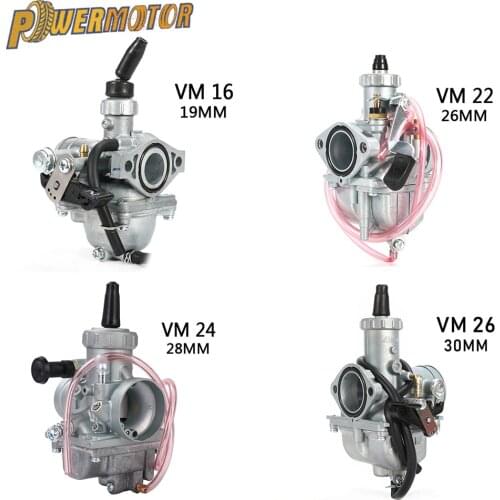 Motorcycle Carburetor VM16 22mm VM22 26mm VM24 28mm VM26 30mm Carburateur Carb For Mikuni 110cc to 250cc Pit Dirt Bike ATV Quad
