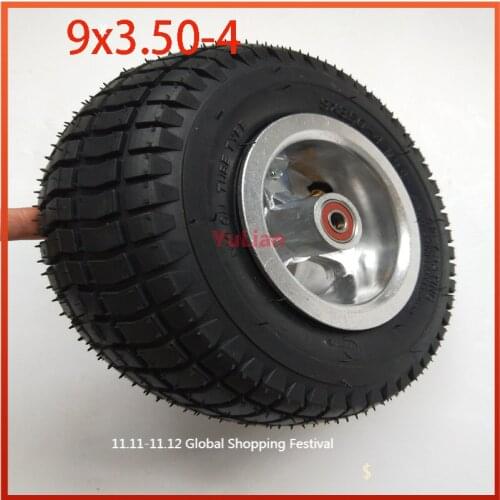 9x3.50-4 Wheel PneumaticTire with Alloy Rim for Electric Tricycle Elderly Electric Scooter 9 Inch Wheel Accessories