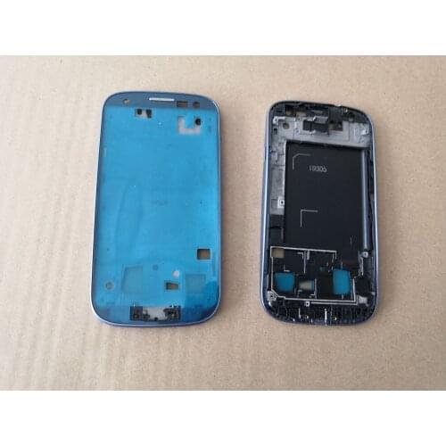 Super Deal 10pcs/lot Original Front Cover Housing For Samsung Galaxy S3 III i9305 LCD Faceplate Frame Bezel New Blue White