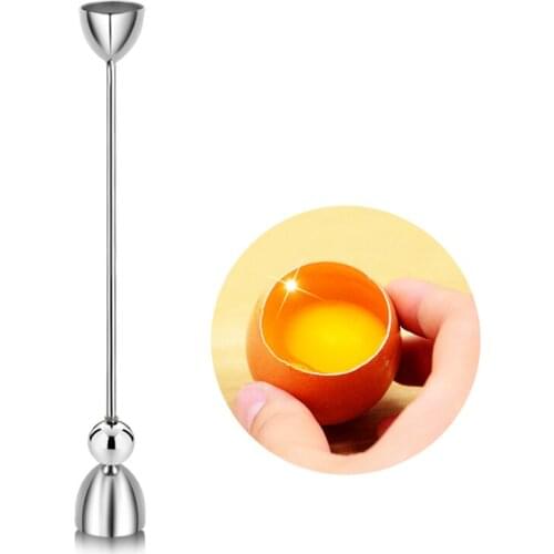 Kitchen Gadgets Egg Tools stainless steel spring egg tray spoon opener eggshell cutter Scissors divider 3pc/set