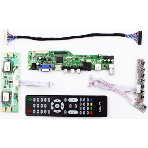 M6V5 LCD TV controller board with TV AV VGA Audio USB HDMI-compatible for 19 inch lcd LM190E05-SL03 easy repair diy