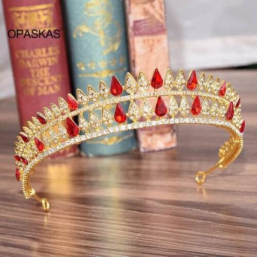 Fashion Crystal Crown Exquisite Alloy Rhinestone Crown Bridal Romantic Wedding Hair Accessories PT