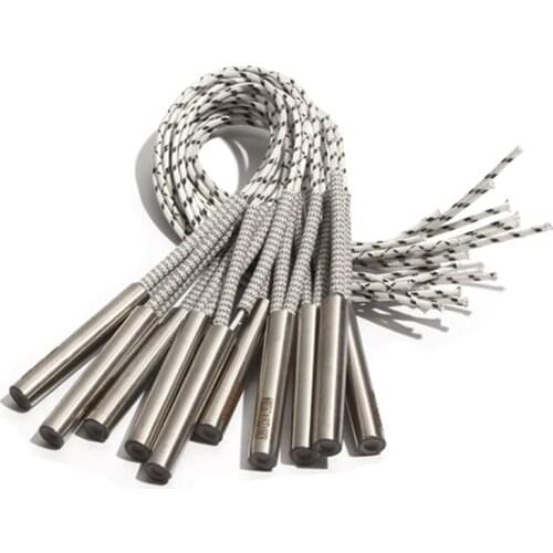 2PCS 17mm 50~60mm 316SUS Cartridge Heaters 110V/220V/380V Cylindrical Tube 350W/360W/380W/400W/420W Heating Element