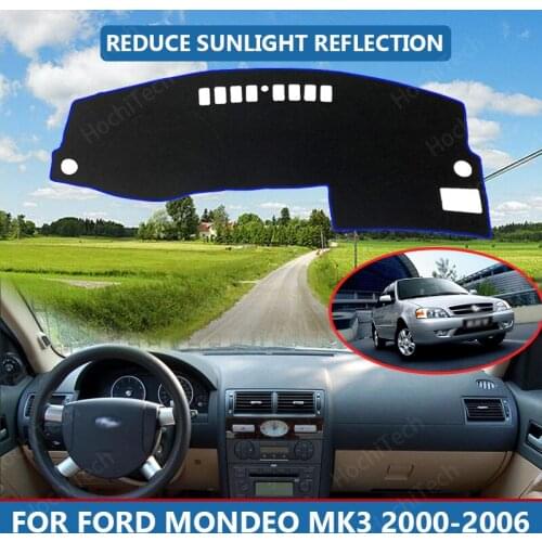 Car Inner Dashboard Cover Capet Cape for Ford Mondeo MK3 2000-2006 Dashmat Sunshade Pad Cover Dash Mat