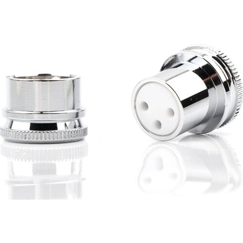 Hi End Noise Stopper Chrome Plated Copper XLR Plug Caps 1 Pair male+female XLR Plug caps hifi audio protective xlr plug