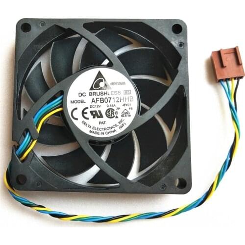The Original Delta AFB0712HHB 7015 70*70*15MM 70MM AMD CPU Cooling fan 12V 0.45A with 4pin PWM