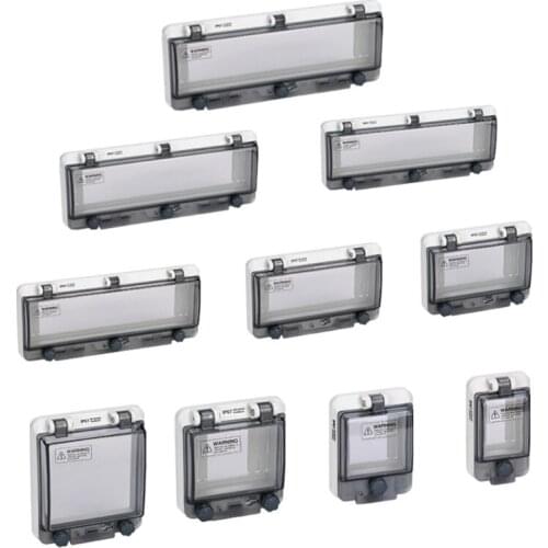 12/13/16/16/18/2/3/4/5/6/8Ways Circuit Breaker Transparent IP67 Waterproof Box Shield Switch Window Protect Cover