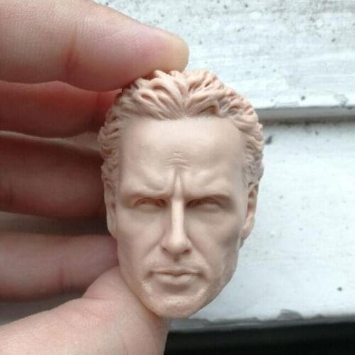 Blank 1/6 Scale The Walking Dead Rick Andrew Linco Head Sculpt Unpainted Fit 12" Figure