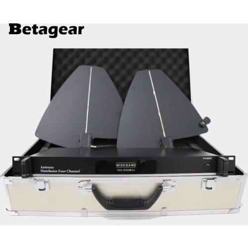 Betagear Antenna Distributor System ua845 / 890 Professional Signal booster unit 500-950MHz UHF Microfone Splitter Collector