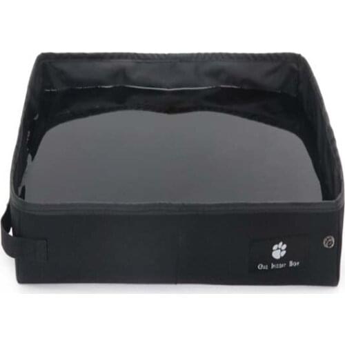 Foldable Cat Pet Litter Box Waterproof Outdoor Travel Toilet Case for Dogs Animal Little Tray