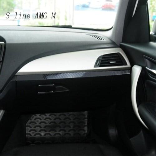 Car Styling Carbon fiber Wrap Auto Dashboard Toolbox Panel Sticker Trim interior Decoration For BMW 1 Series F20 F21 Accessories