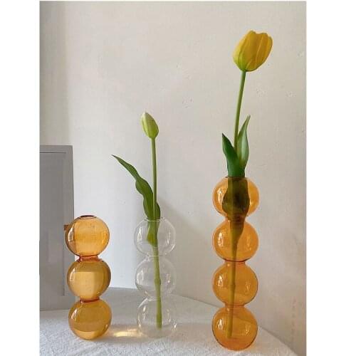 Flower Vase for Table Decoration Living Room Decorative Vase Modern Flowers Arrangement Desktop Tabletop Vase Nordic