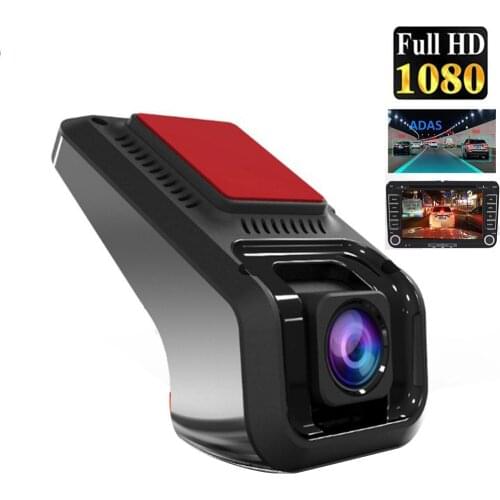 1080P HD Navigation USB Driving Recorder Hidding Car Camera Recorder DVR U8 Single Camera Dash Cam ADAS Electronic Dog Alloy
