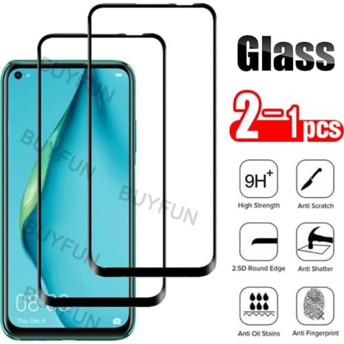 For Huawei P40lite Screen Protector Glass For Huawei P40lite E P40 huawei p40 lite Tempered Protective Glass Film 2-1 PCS