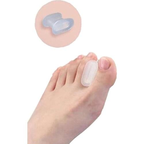 1Pair Bone Thumb Valgus Protector Silicone Foot Finger Toe Separator Bunion Adjuster Hallux Valgus Corrector Pedicure Feet Care