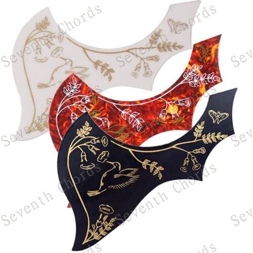 1 Pcs Hummingbird Flower Folk Acoustic Guitar Pickguard Pick Guard Anti-scratch Plate guitar accessories