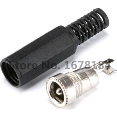 10pcs Female DC Power Jack Plugs Socket Adapter Connector 2.1/2.5mm x 5.5mm For Socket Repairs Tool 5.5*2.1mm 5.5*2.5mm