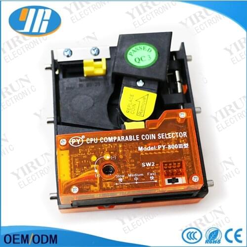 10PCS Top Entry CPU Coin Selector coin acceptor for vending machine arcade machine suitable for euro peso dollar