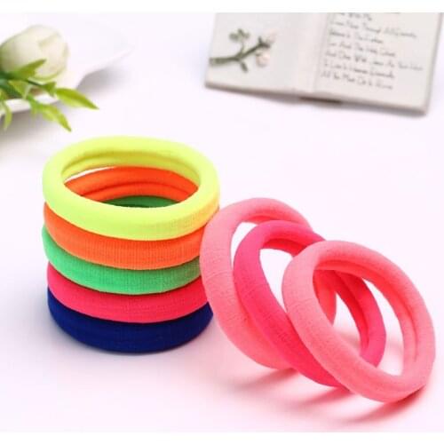 100Pcs Girls elastic hair bands Black White Hair accessories 2019 Gum For Hair ponytail Rubber Bands holder gumki do wlosow isni