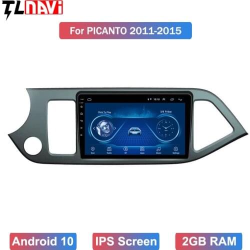 2.5D IPS Screen 9 inch android 10 car dvd player For KIA morning picanto 2011-2015 multimedia gps navigation system