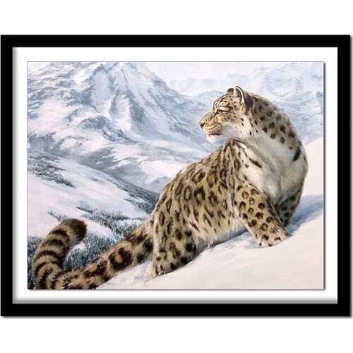 Diamant painting 5d diy diamond painting full square Diamond embroidery animals leopard diamond round new arrivals 103DD