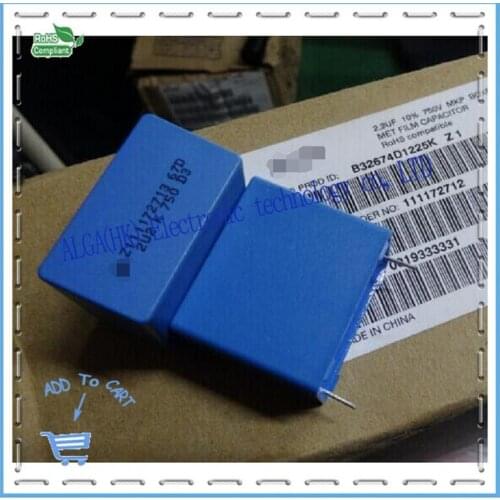 B32674D1225K 2.2uf 2 u2 225 630v 750v MKP capacitors generation Accuracy: 20