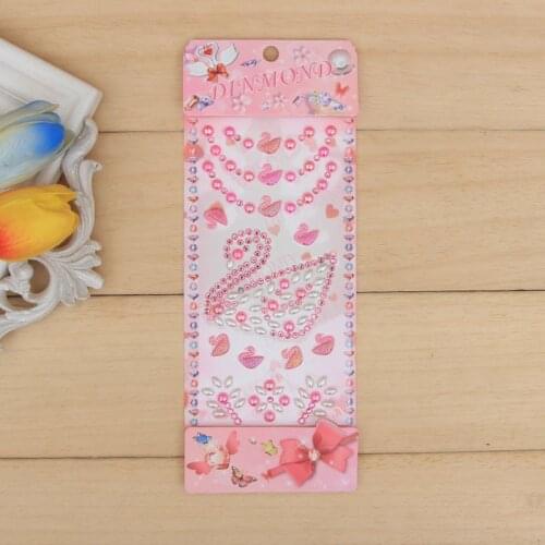 DIY Diamond Stickers Handmade Crystal Paste Painting Stickers Scrapbooking 24Pcs/lot