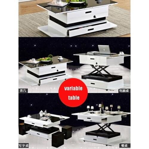 Electric multifunction foldable Coffee Table Living Room liftable and lowerable minimalist rectangle mesas de centro table